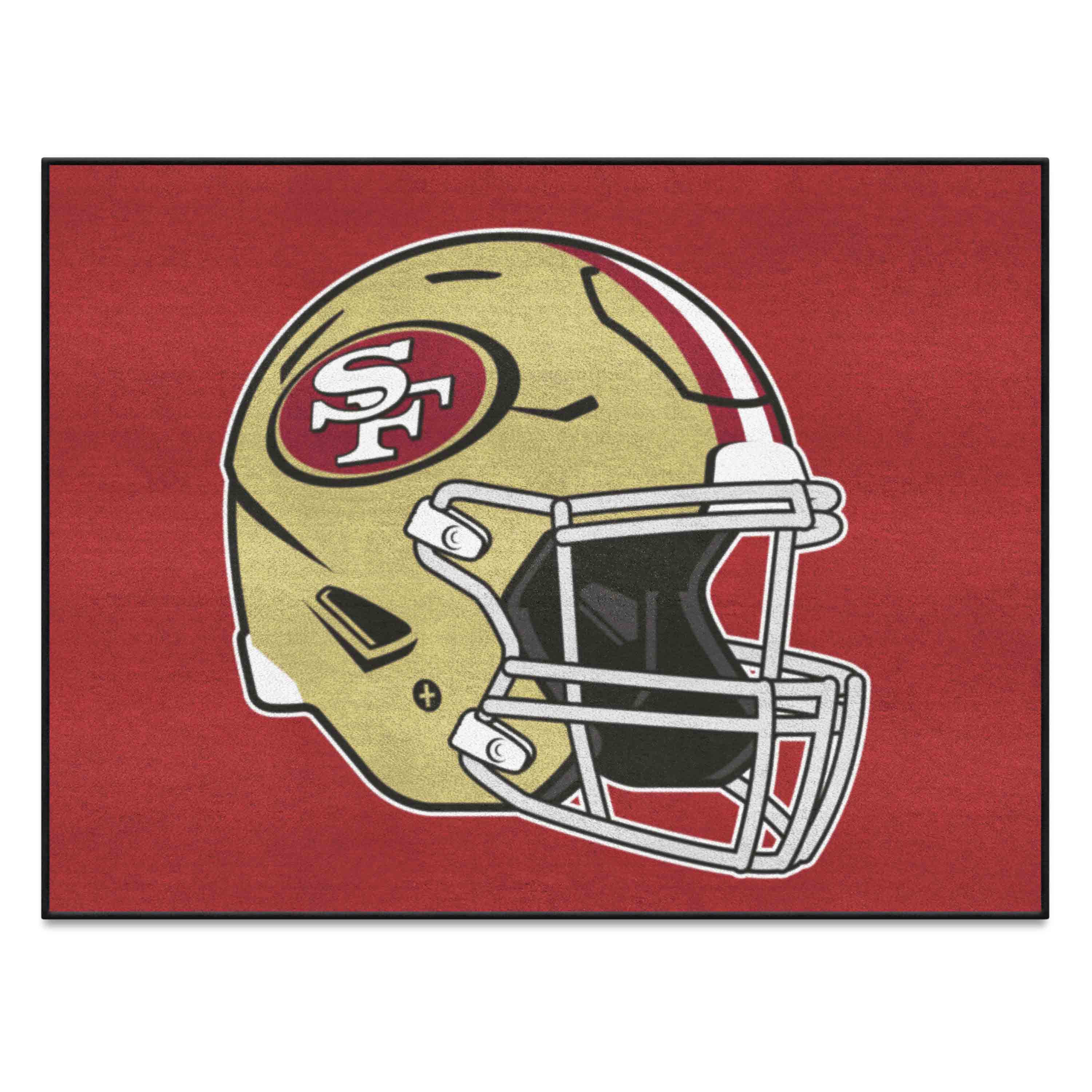 San Francisco 49ers All-Star Rug - 34 in. x 42.5 in., Helmet Logo