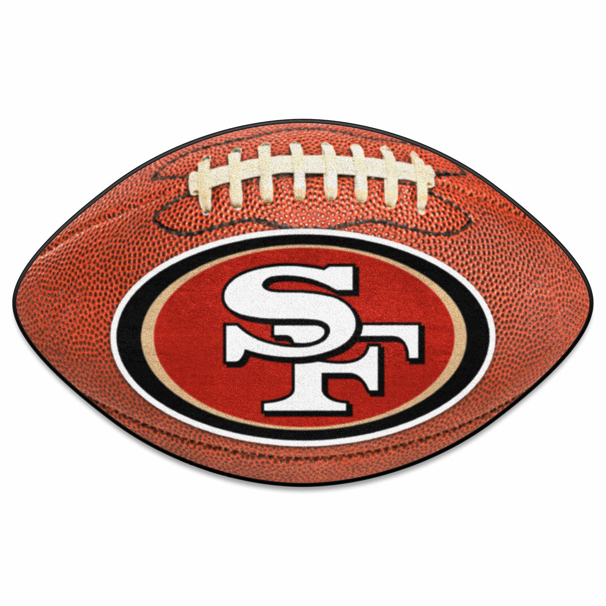 San Francisco 49ers Football Rug - 20.5in. x 32.5in.