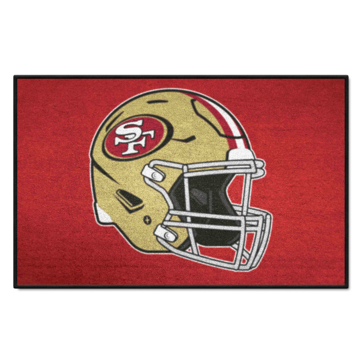 San Francisco 49ers Starter Mat Accent Rug - 19in. x 30in., Helmet Logo