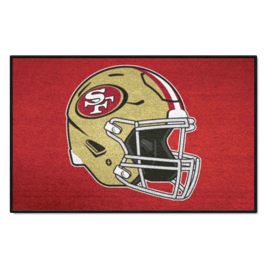 San Francisco 49ers Starter Mat Accent Rug - 19in. x 30in., Helmet Logo