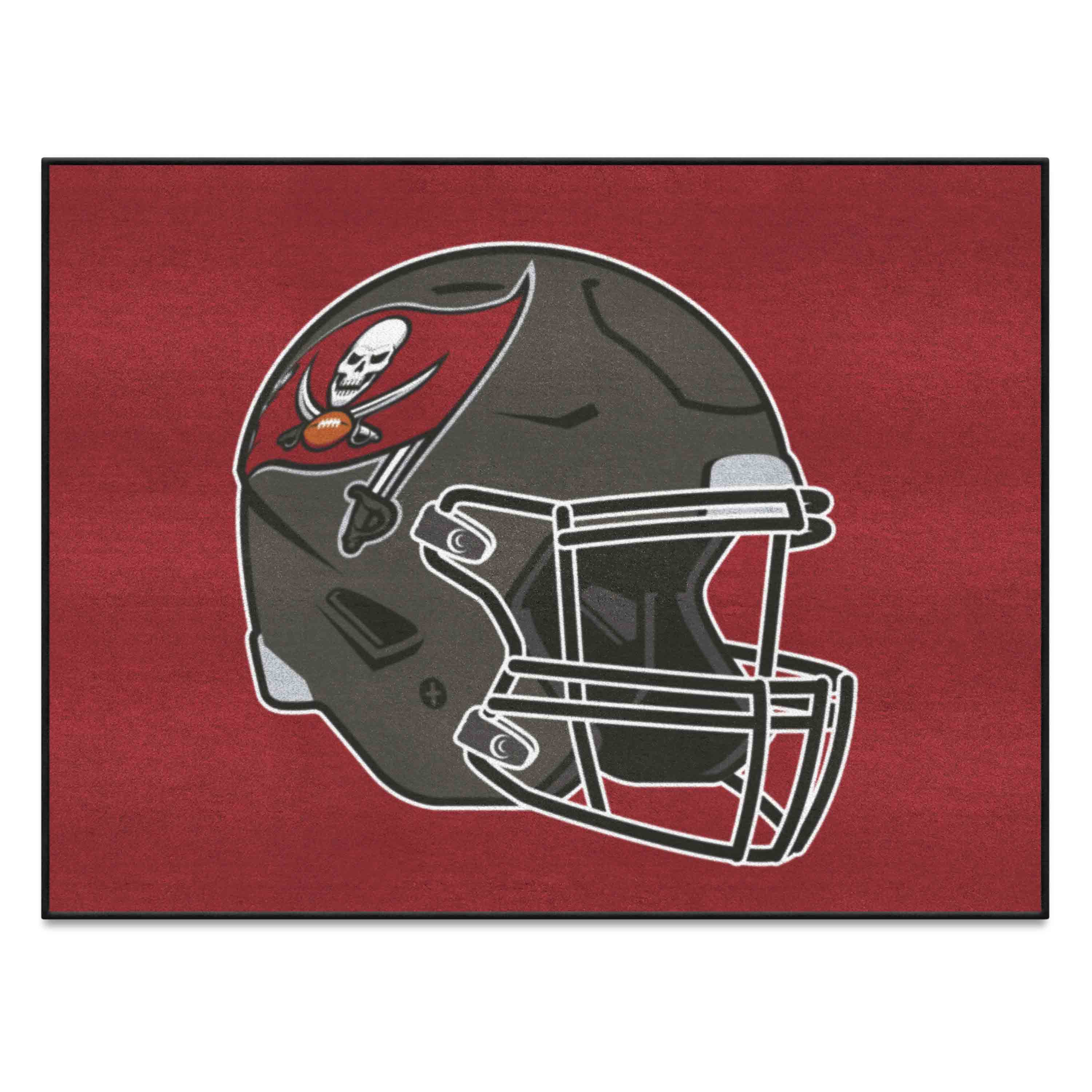 Tampa Bay Buccaneers All-Star Rug - 34 in. x 42.5 in., Helmet Logo