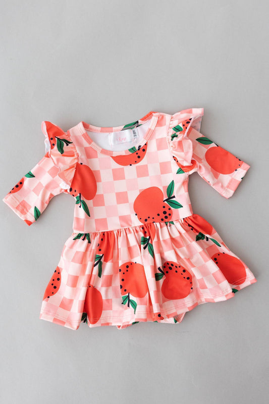 SALE Apple Orchard Twirl Flutter Bodysuit