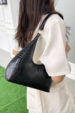 PU Leather Stone Texture Shoulder Bag - Trendsi