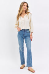 Judy Blue Full Size High Waist Straight Jeans Trendsi