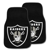 Las Vegas Raiders Front Carpet Car Mat Set - 2 Pieces