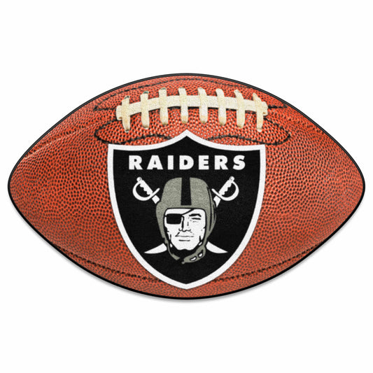 Las Vegas Raiders Football Rug - 20.5in. x 32.5in.