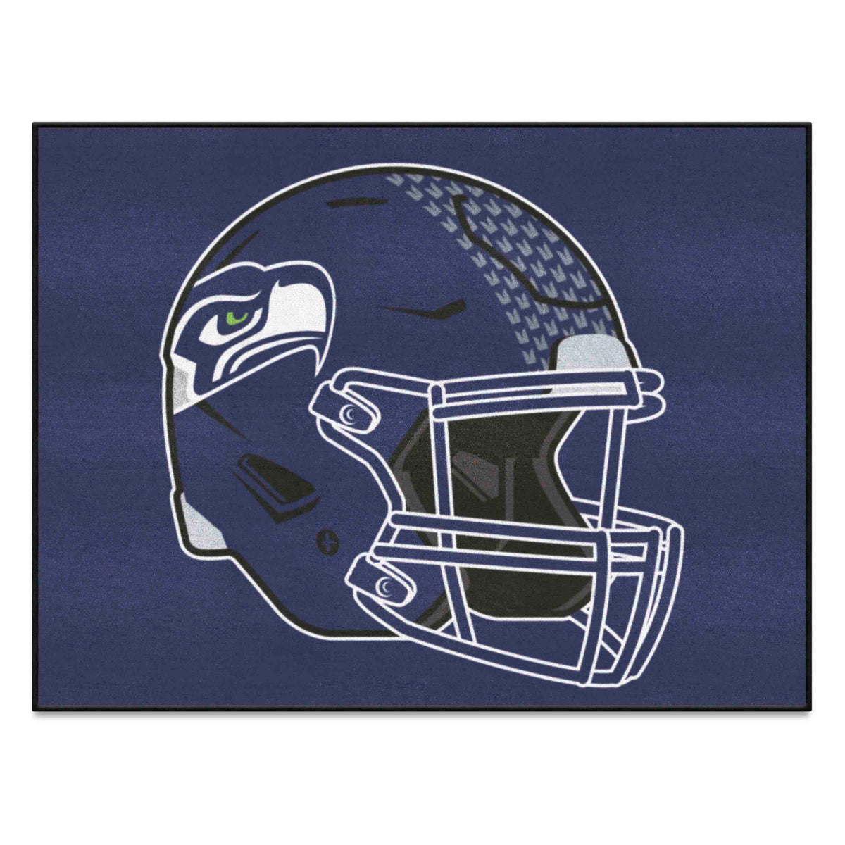 Seattle Seahawks All-Star Rug - 34 in. x 42.5 in., Helmet Logo