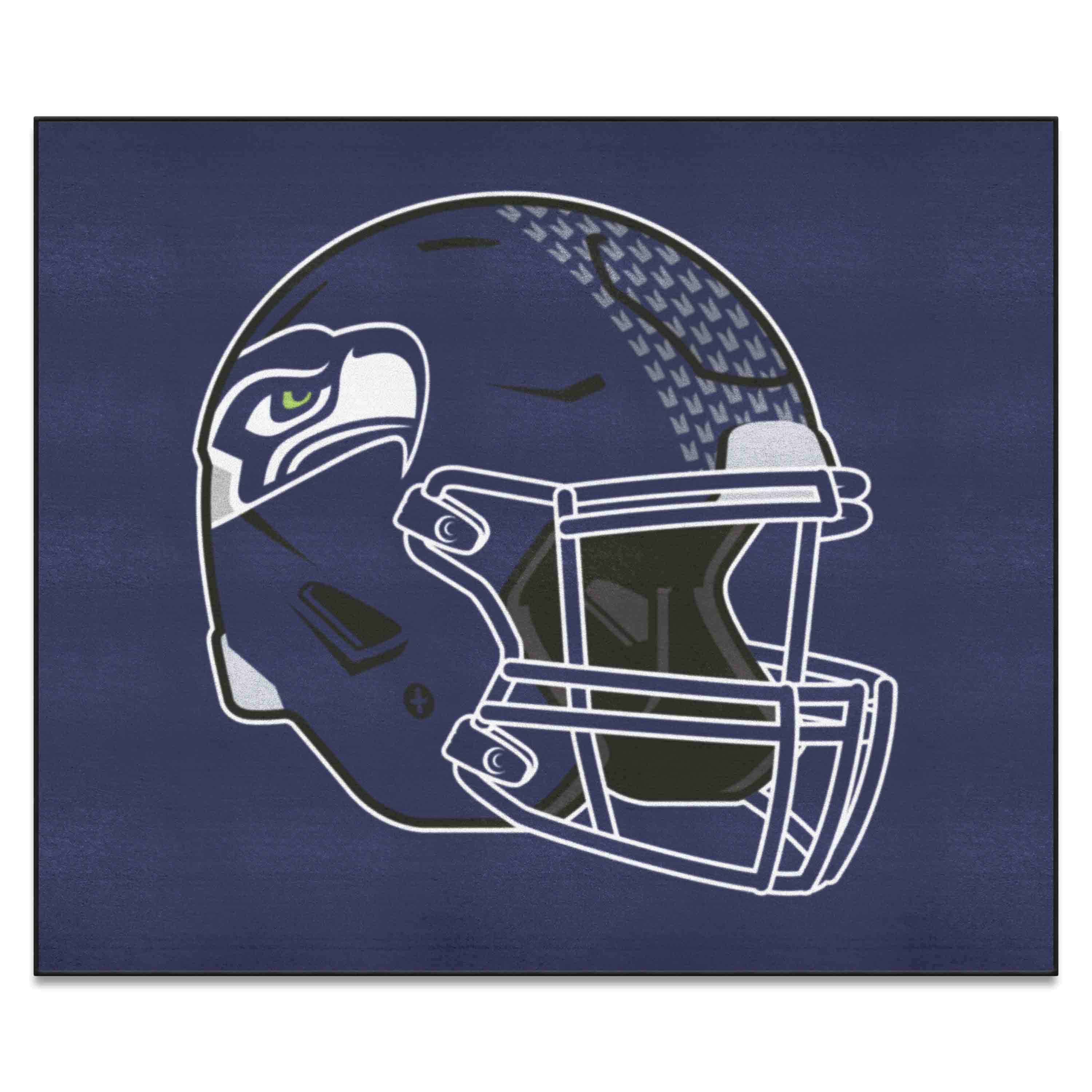 Seattle Seahawks Tailgater Rug - 5ft. x 6ft., Helmet Logo