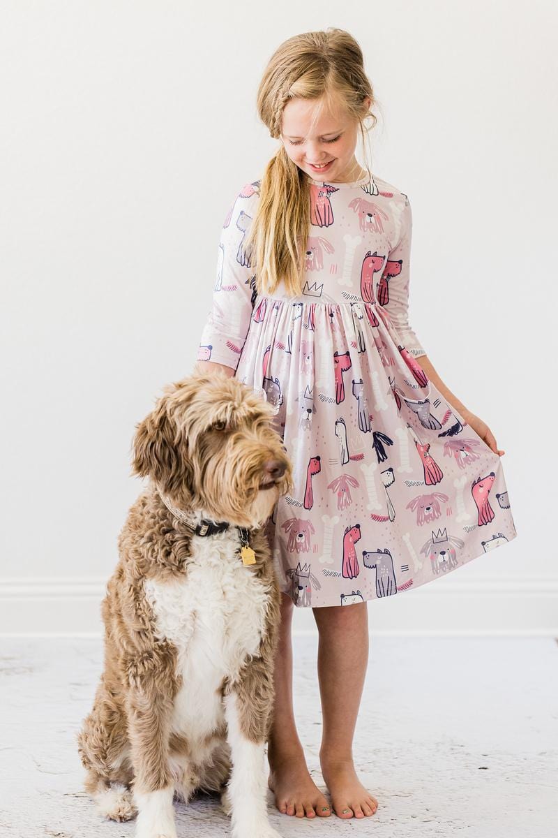 Puppy Party Pocket Twirl Dress - Mila & Rose ®