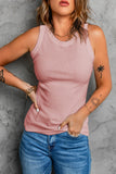 Solid Round Neck Tank - Flyclothing LLC