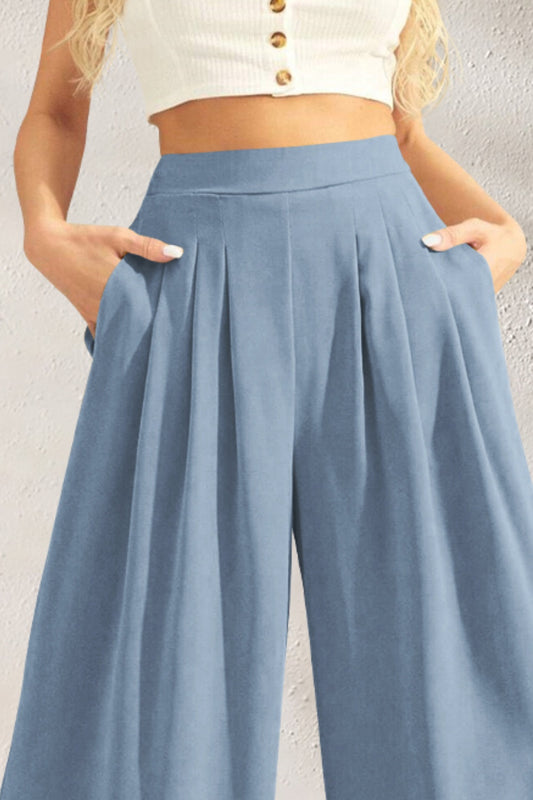 High Waist Wide Leg Pants Trendsi