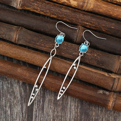 Alloy Rhinestone Asymmetric Earrings - Trendsi