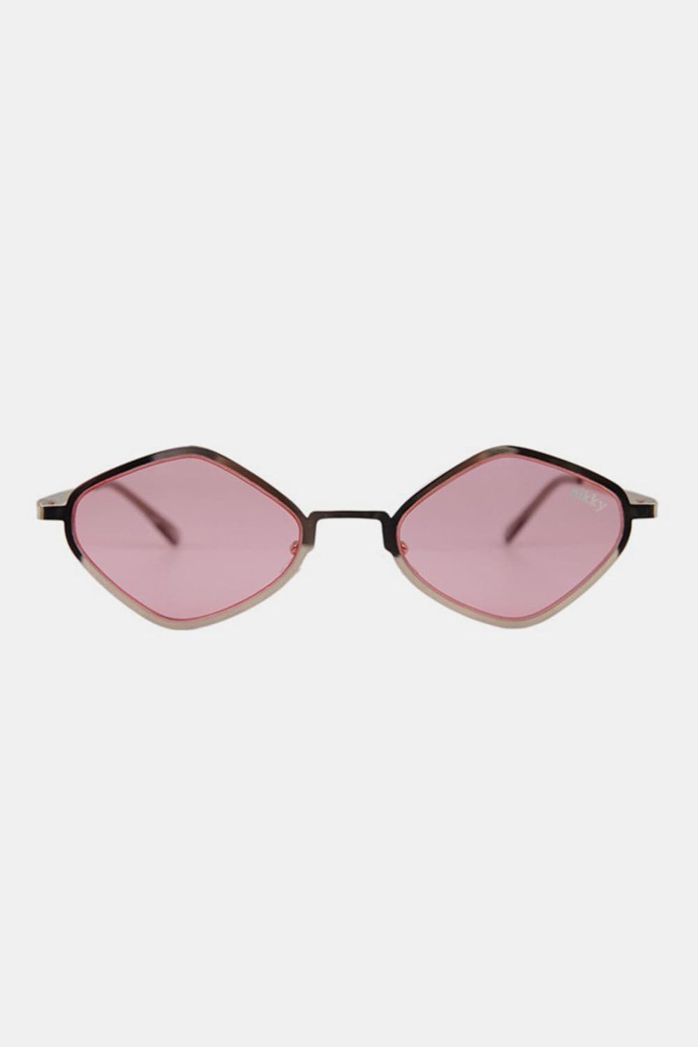 Nicole Lee USA Metal Frame Geometric Sunglasses - Trendsi