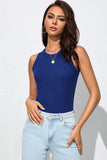 Solid Round Neck Tank - Flyclothing LLC