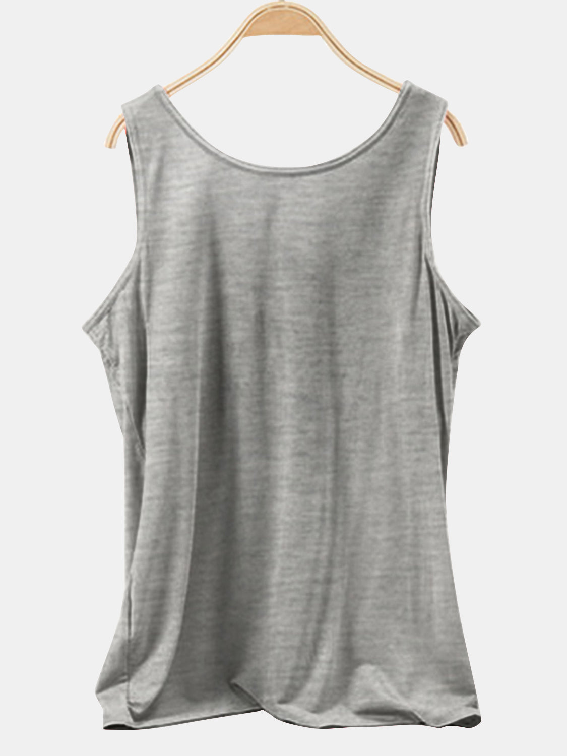 Scoop Neck Wide Strap Tank Trendsi