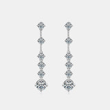 4 Carat Moissanite 925 Sterling Silver Earrings Trendsi