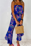 Printed Tube Jumpsuit Trendsi