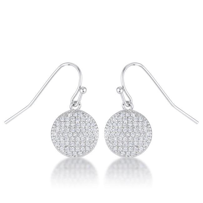 .6 Ct Elegant CZ Disk Earrings - JGI