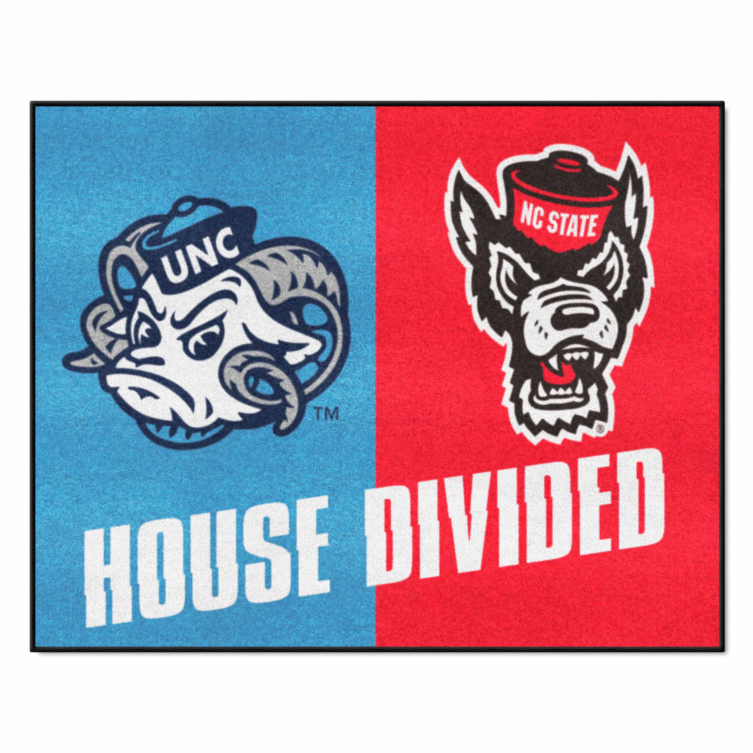 House Divided - North Carolina / NC State House Divided House Divided Rug - 34 in. x 42.5 in. - House Divided - North Carolina / NC State