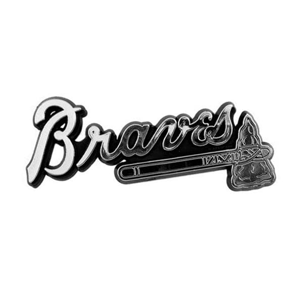 Atlanta Braves Molded Chrome Plastic Emblem - Atlanta Braves