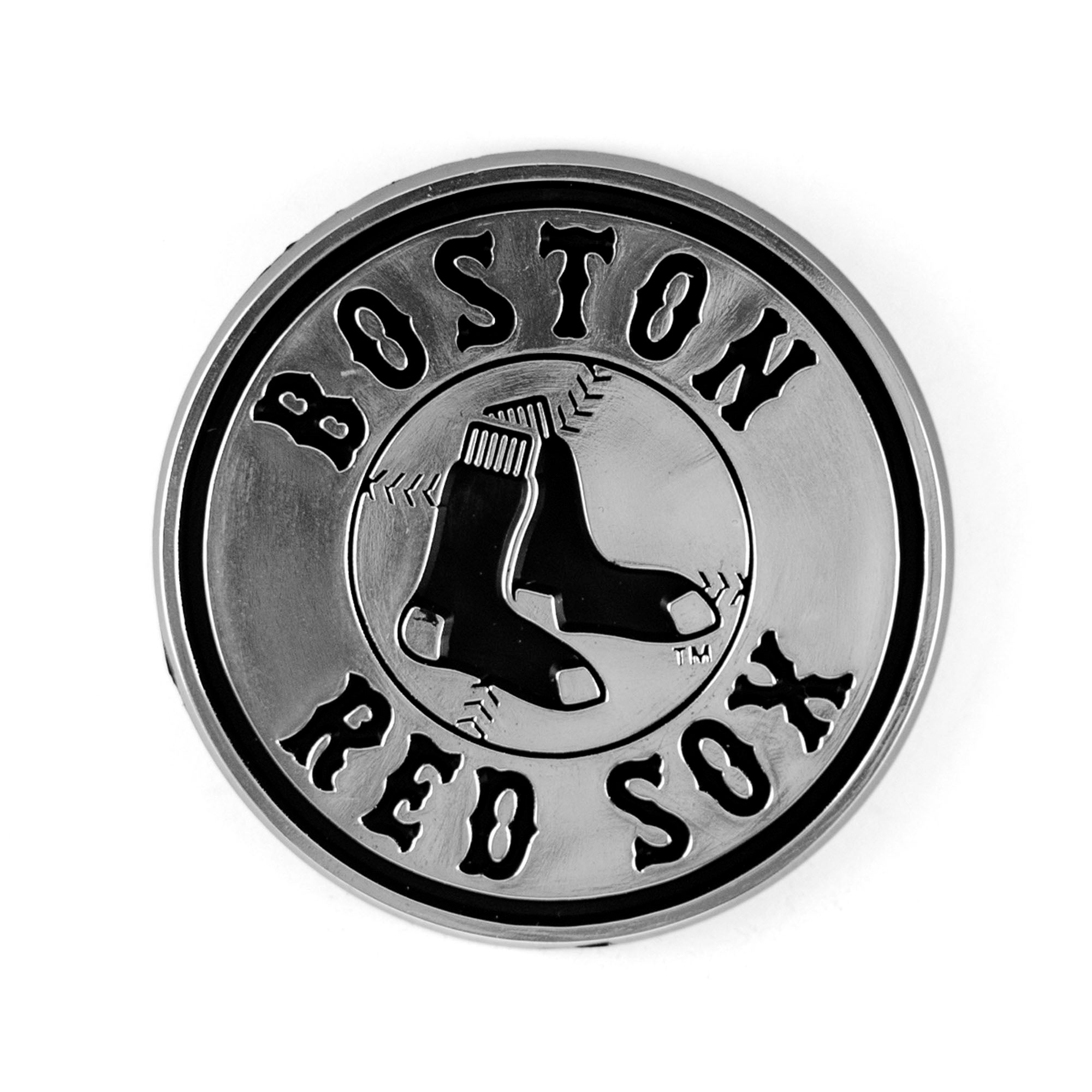 Boston Red Sox Molded Chrome Plastic Emblem