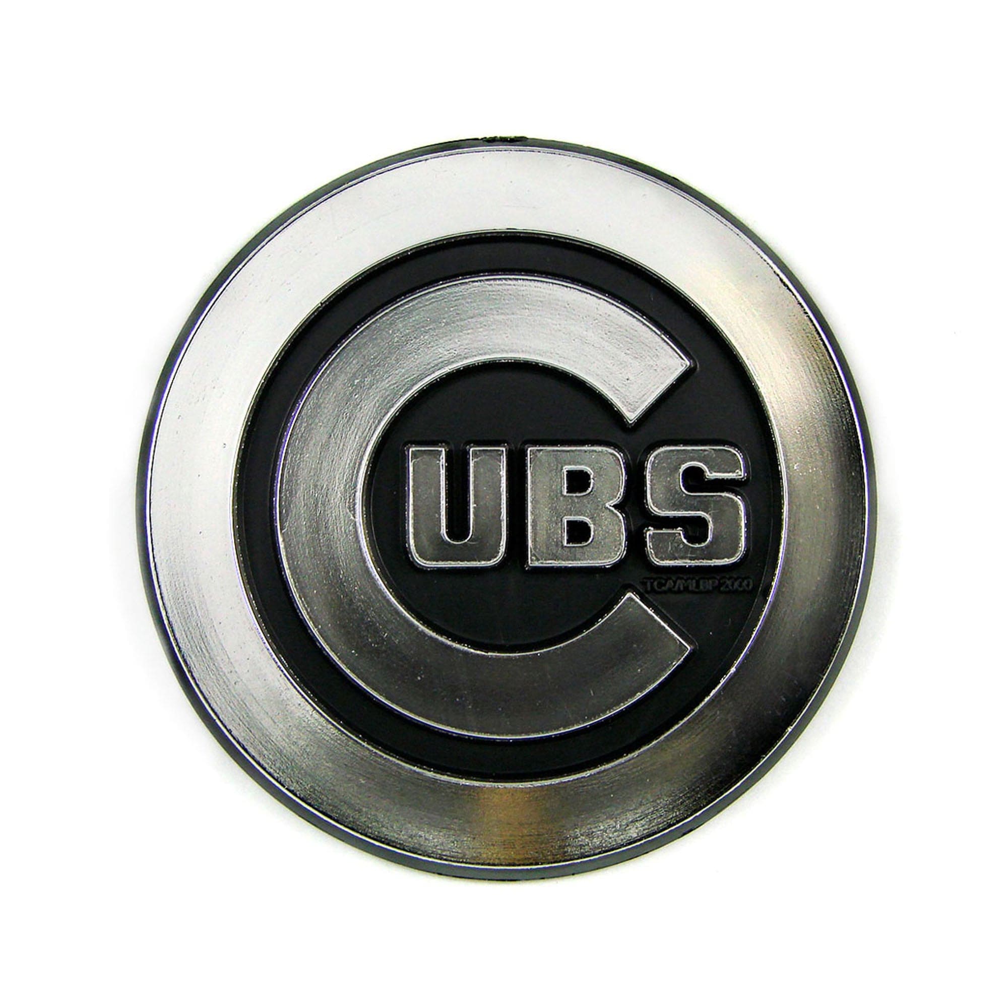 Chicago Cubs Molded Chrome Plastic Emblem - Chicago Cubs