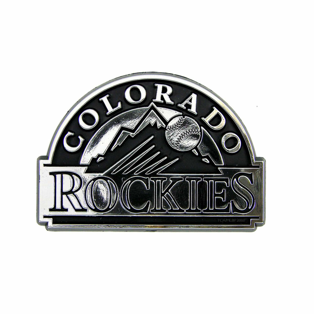 Colorado Rockies Molded Chrome Plastic Emblem - Colorado Rockies