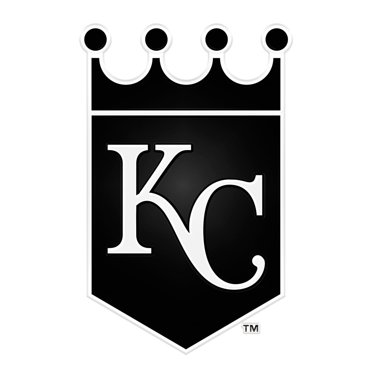 Kansas City Royals Molded Chrome Plastic Emblem