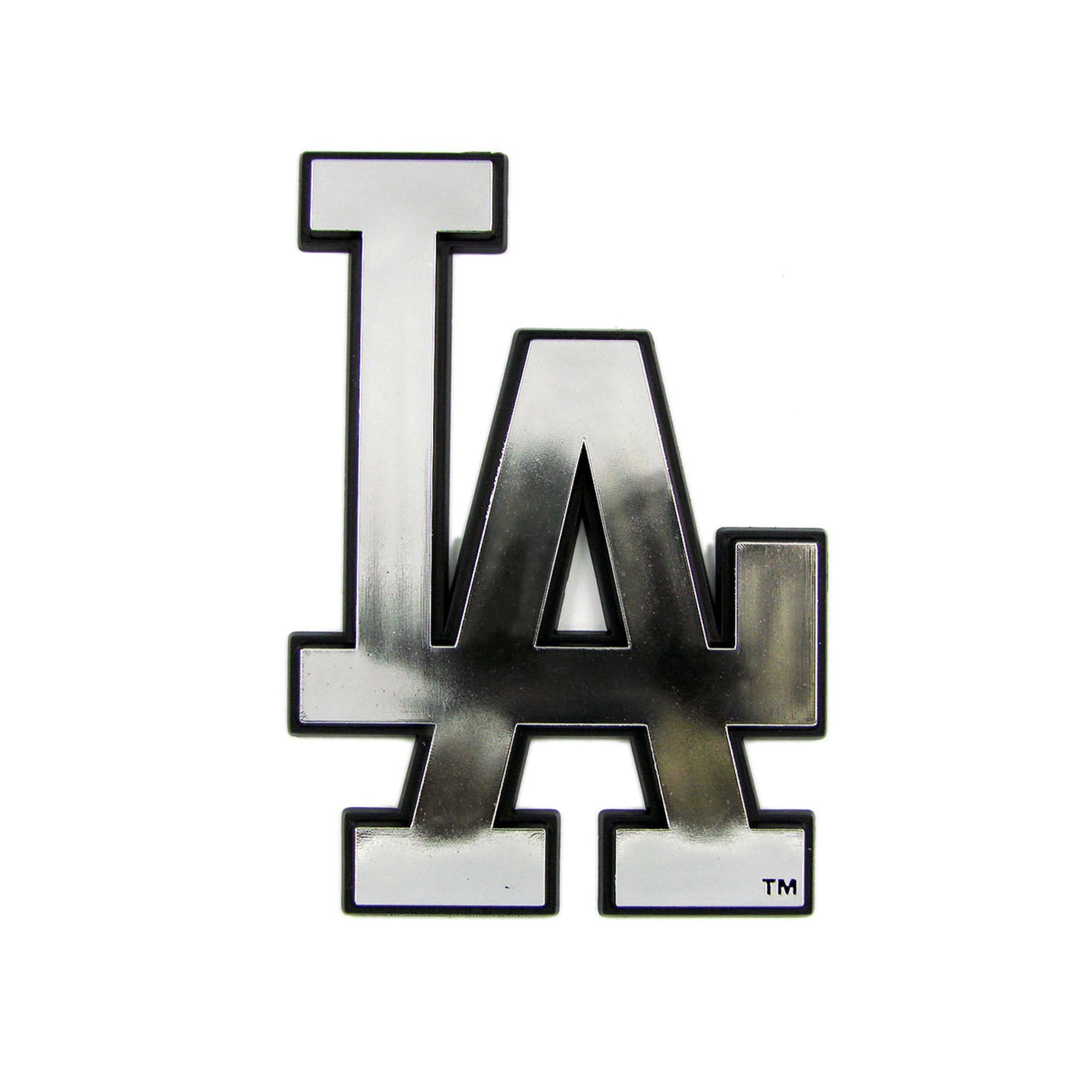 Los Angeles Dodgers Molded Chrome Plastic Emblem