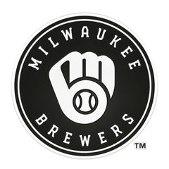 Milwaukee Brewers Molded Chrome Plastic Emblem