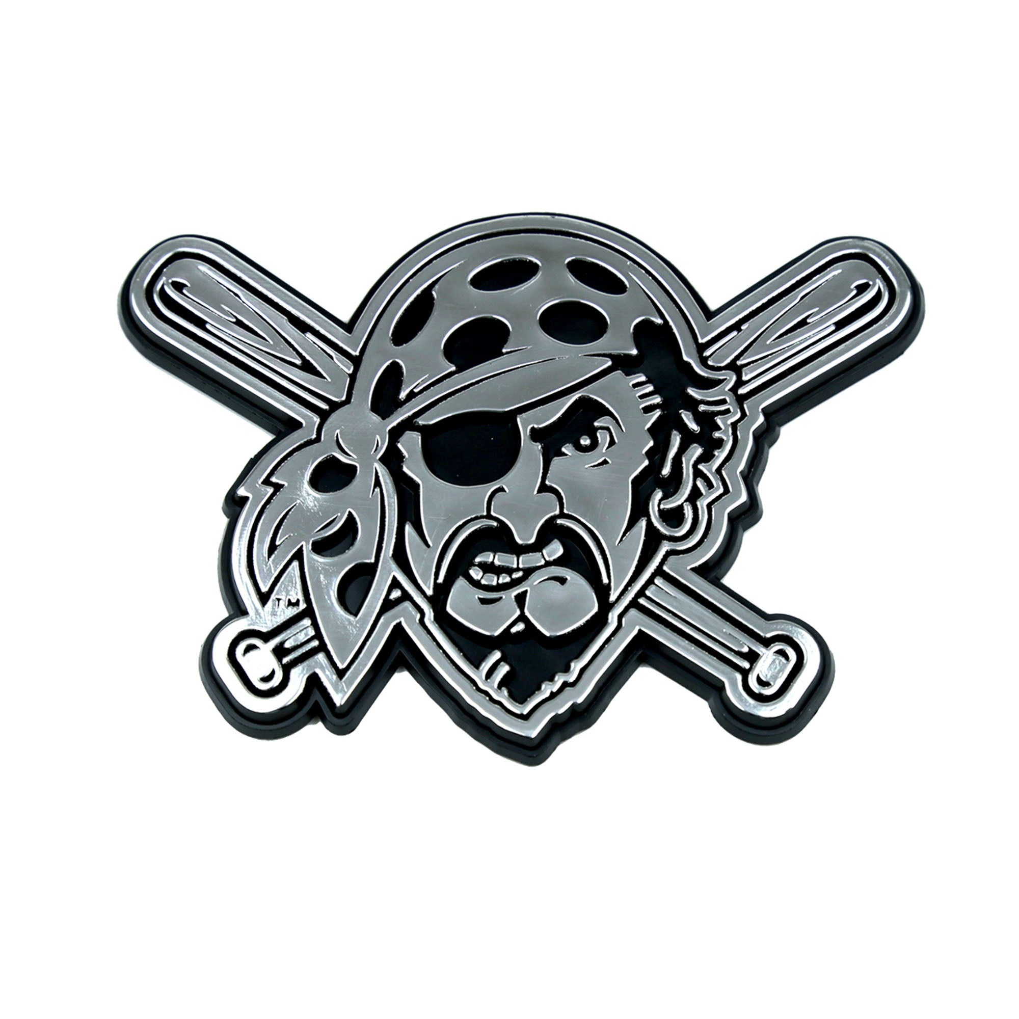 Pittsburgh Pirates Molded Chrome Plastic Emblem