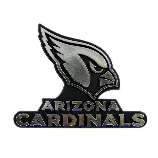 Arizona Cardinals Molded Chrome Plastic Emblem