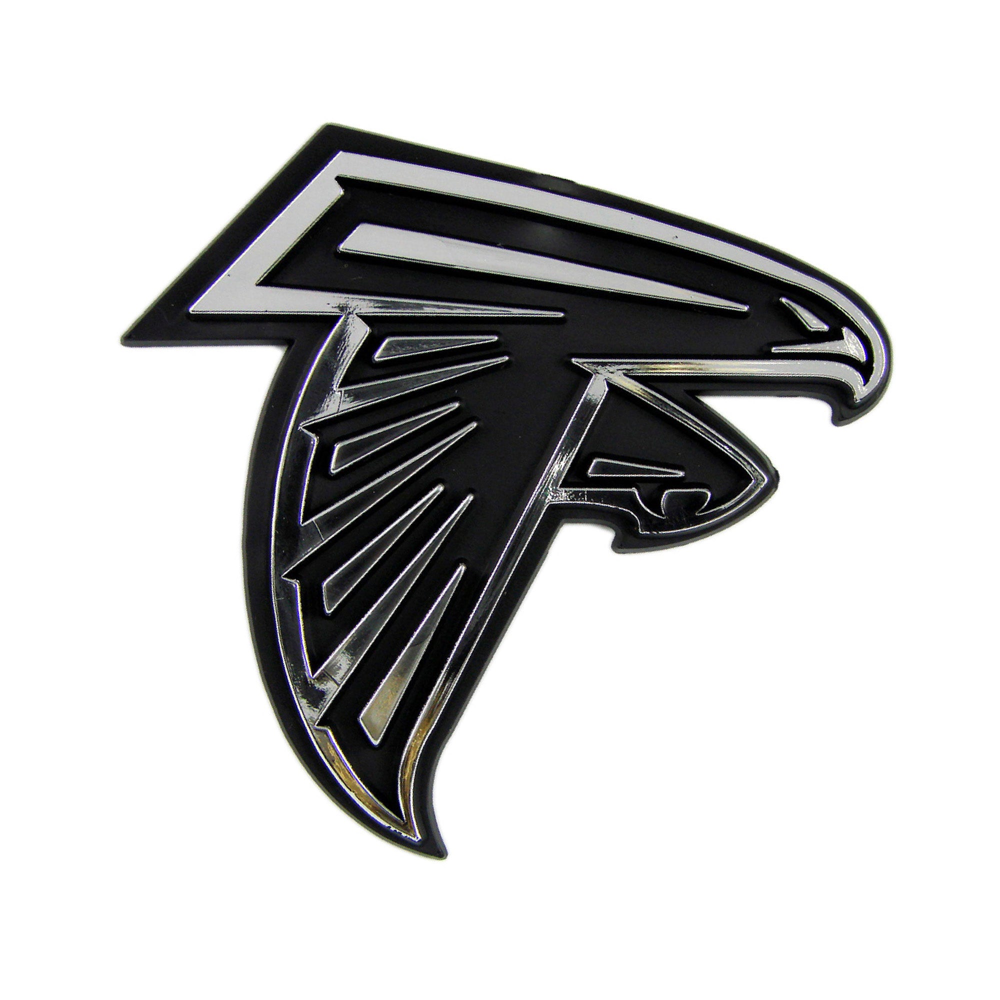 Atlanta Falcons Molded Chrome Plastic Emblem