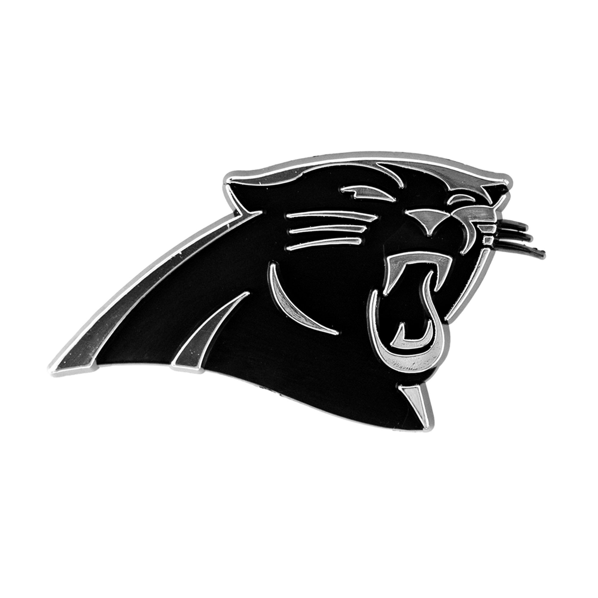 Carolina Panthers Molded Chrome Plastic Emblem - Carolina Panthers