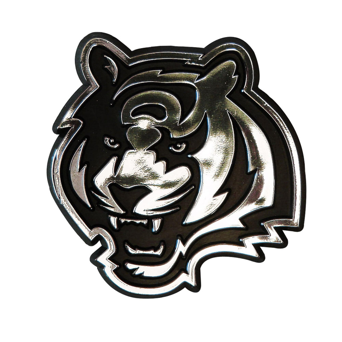 Cincinnati Bengals Molded Chrome Plastic Emblem - Cincinnati Bengals