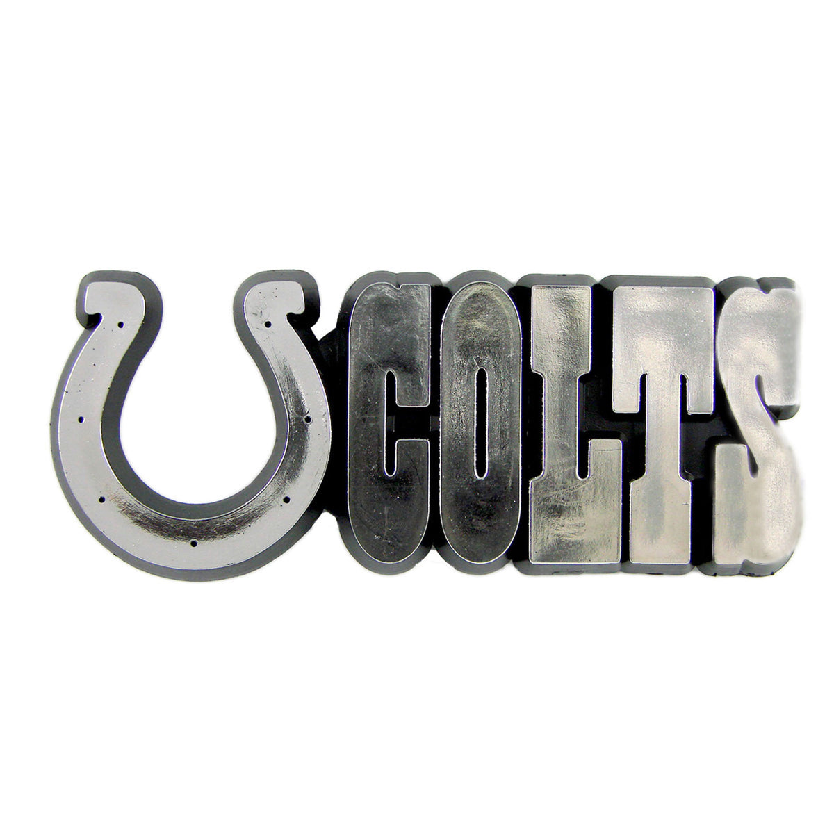 Indianapolis Colts Molded Chrome Plastic Emblem