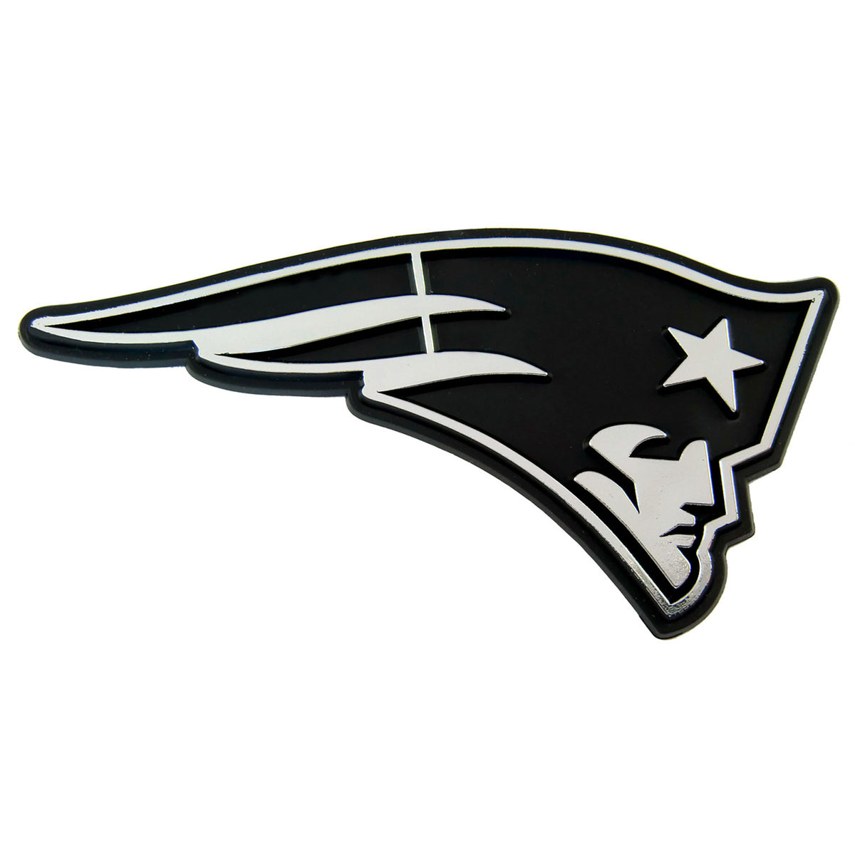 New England Patriots Molded Chrome Plastic Emblem