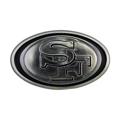 San Francisco 49ers Molded Chrome Plastic Emblem