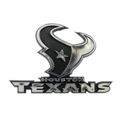 Houston Texans Molded Chrome Plastic Emblem - Houston Texans