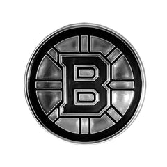 Boston Bruins Molded Chrome Plastic Emblem