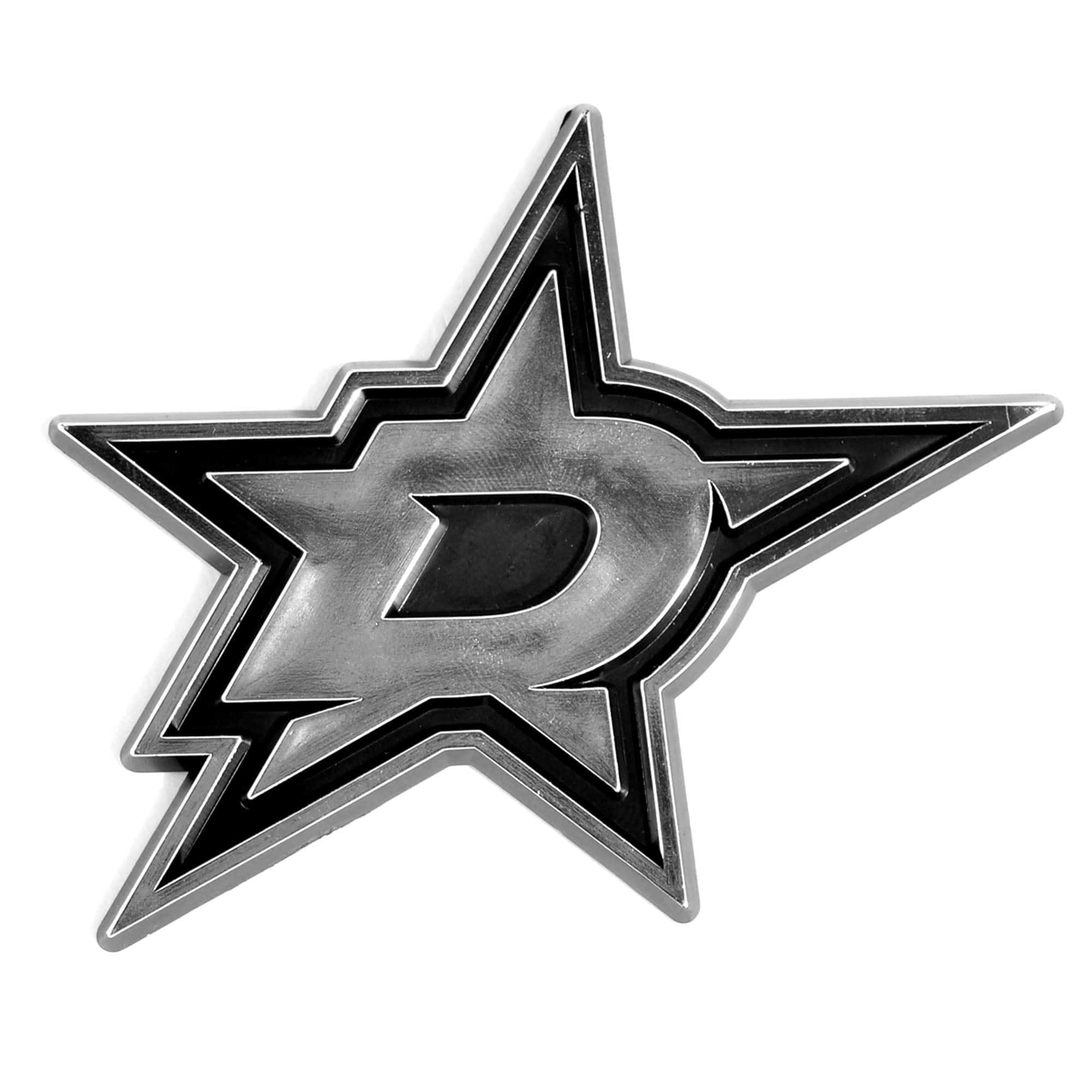 Dallas Stars Molded Chrome Plastic Emblem - Dallas Stars