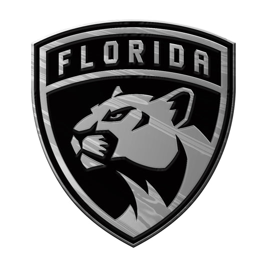 Florida Panthers Molded Chrome Plastic Emblem