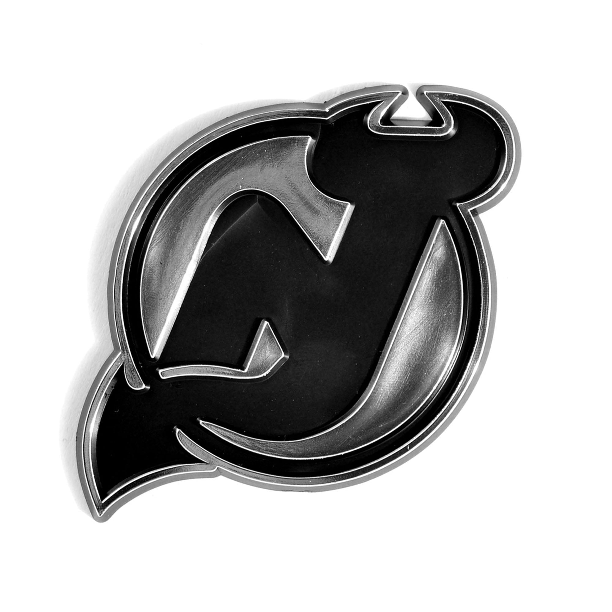 New Jersey Devils Molded Chrome Plastic Emblem