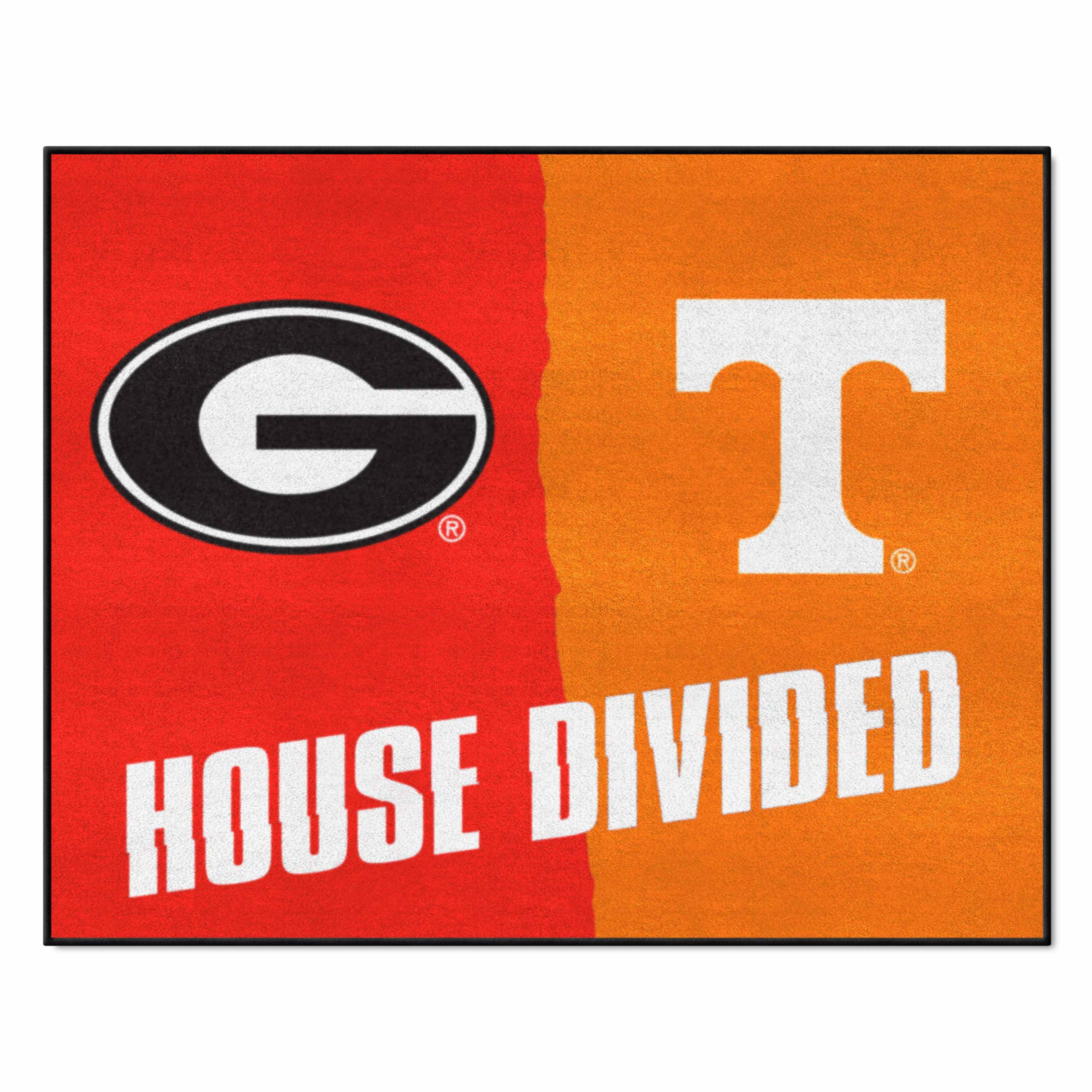 House Divided - Georgia / Tennessee House Divided House Divided Rug - 34 in. x 42.5 in. - House Divided - Georgia / Tennessee