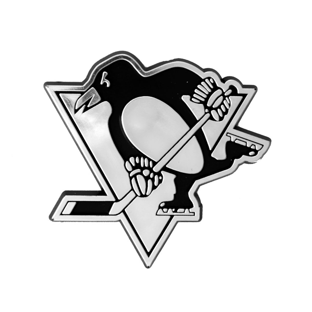 Pittsburgh Penguins Molded Chrome Plastic Emblem