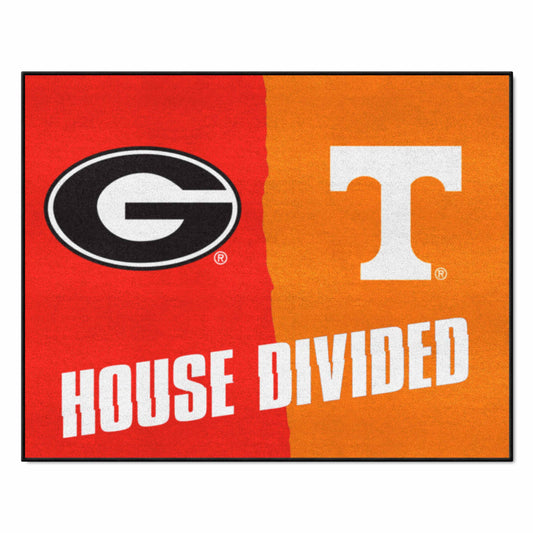 House Divided - Georgia / Tennessee House Divided House Divided Rug - 34 in. x 42.5 in. - House Divided - Georgia / Tennessee