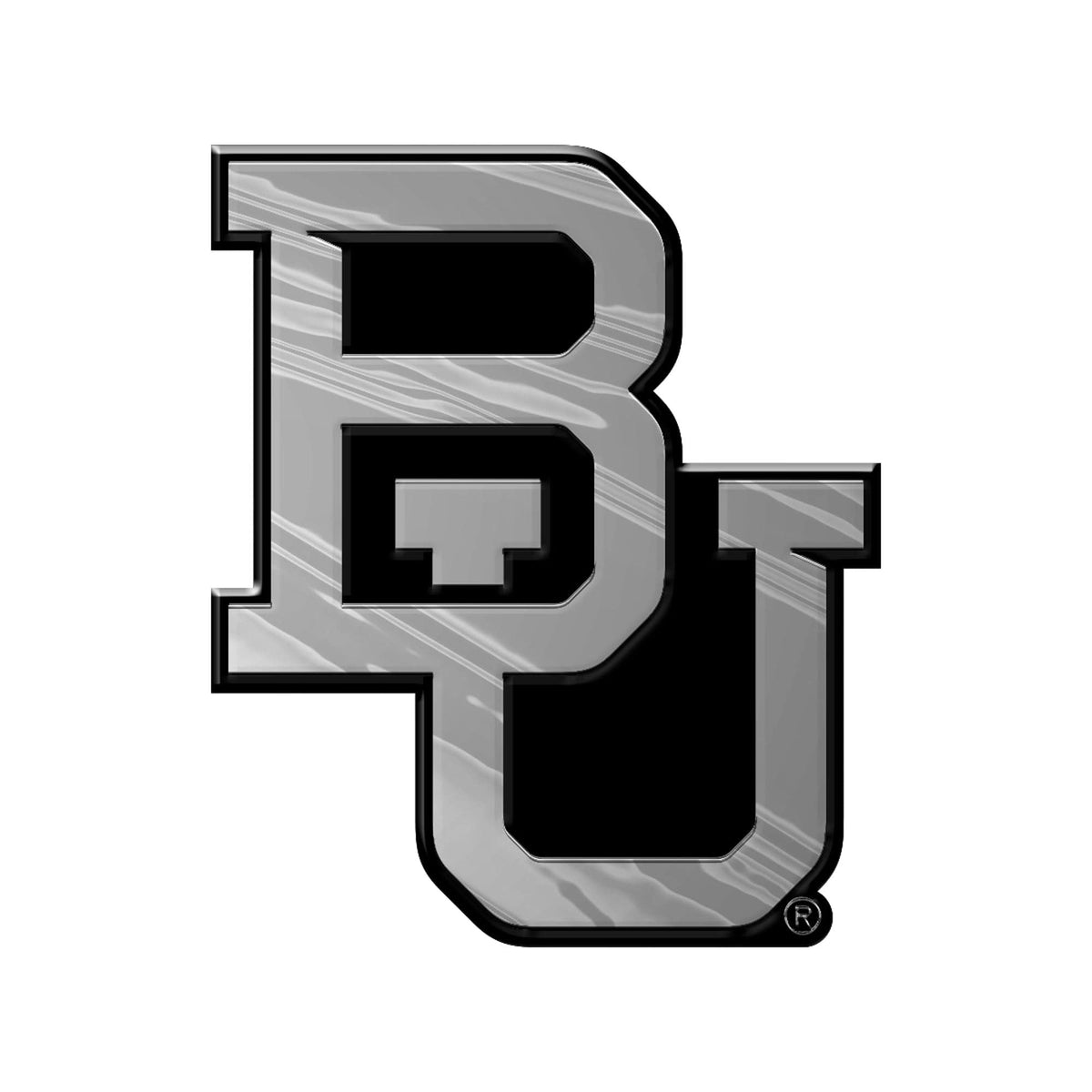 Baylor Bears Molded Chrome Plastic Emblem - Baylor