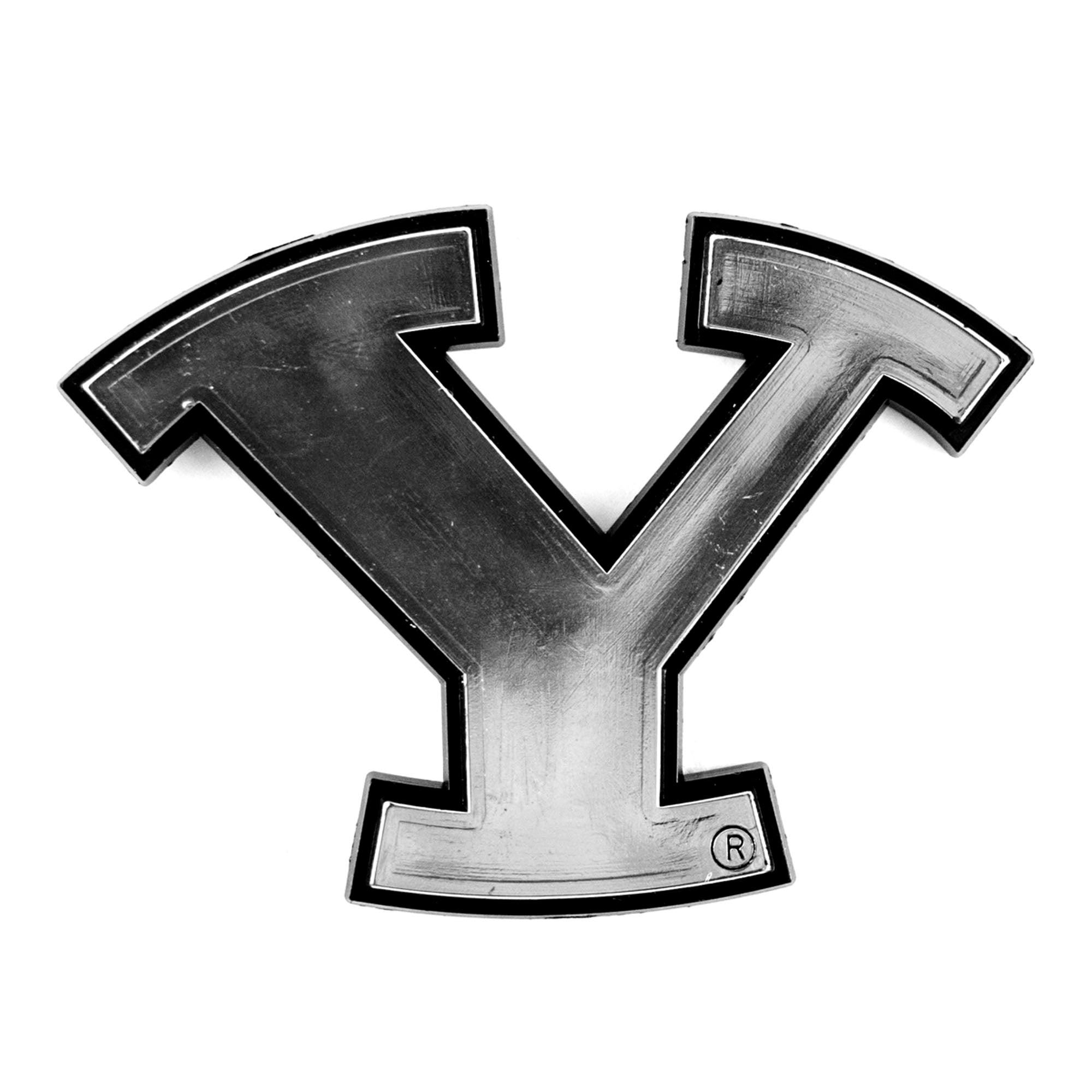 BYU Cougars Molded Chrome Plastic Emblem