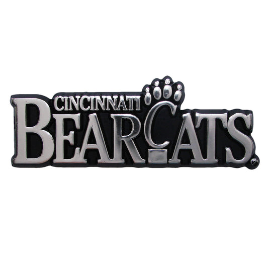 Cincinnati Bearcats Molded Chrome Plastic Emblem