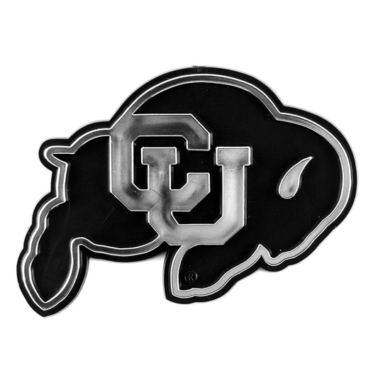 Colorado Buffaloes Molded Chrome Plastic Emblem